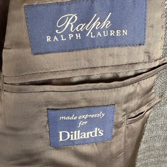 Men’s Ralph Lauren 100 percent wool sport coat 46R grey preowned - Picture 8 of 10